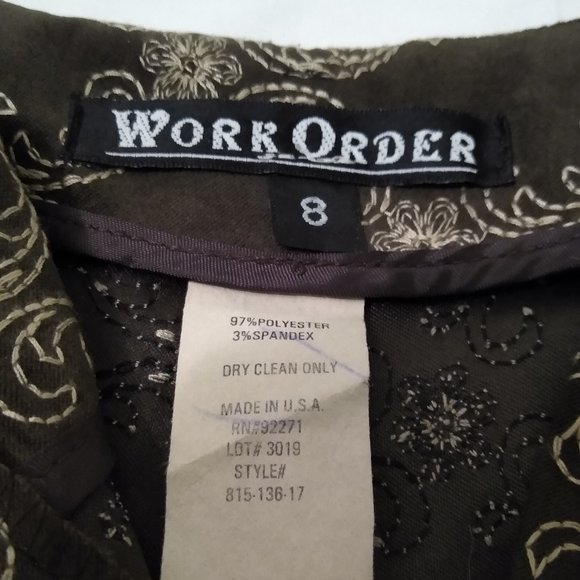 Brown & gold pants w/ embroidered pattern🤎💛 - Picture 5 of 5